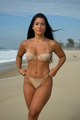 Conjunto Aro Tomara que caia Cappuccino