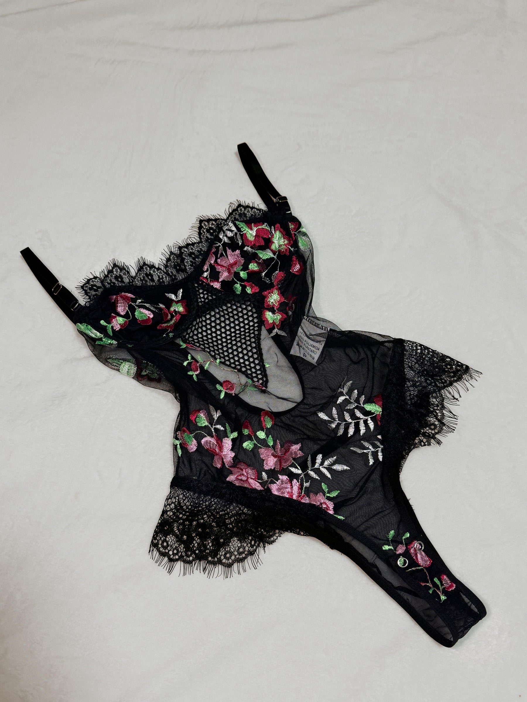 Body Aurora - Body com bordados florais