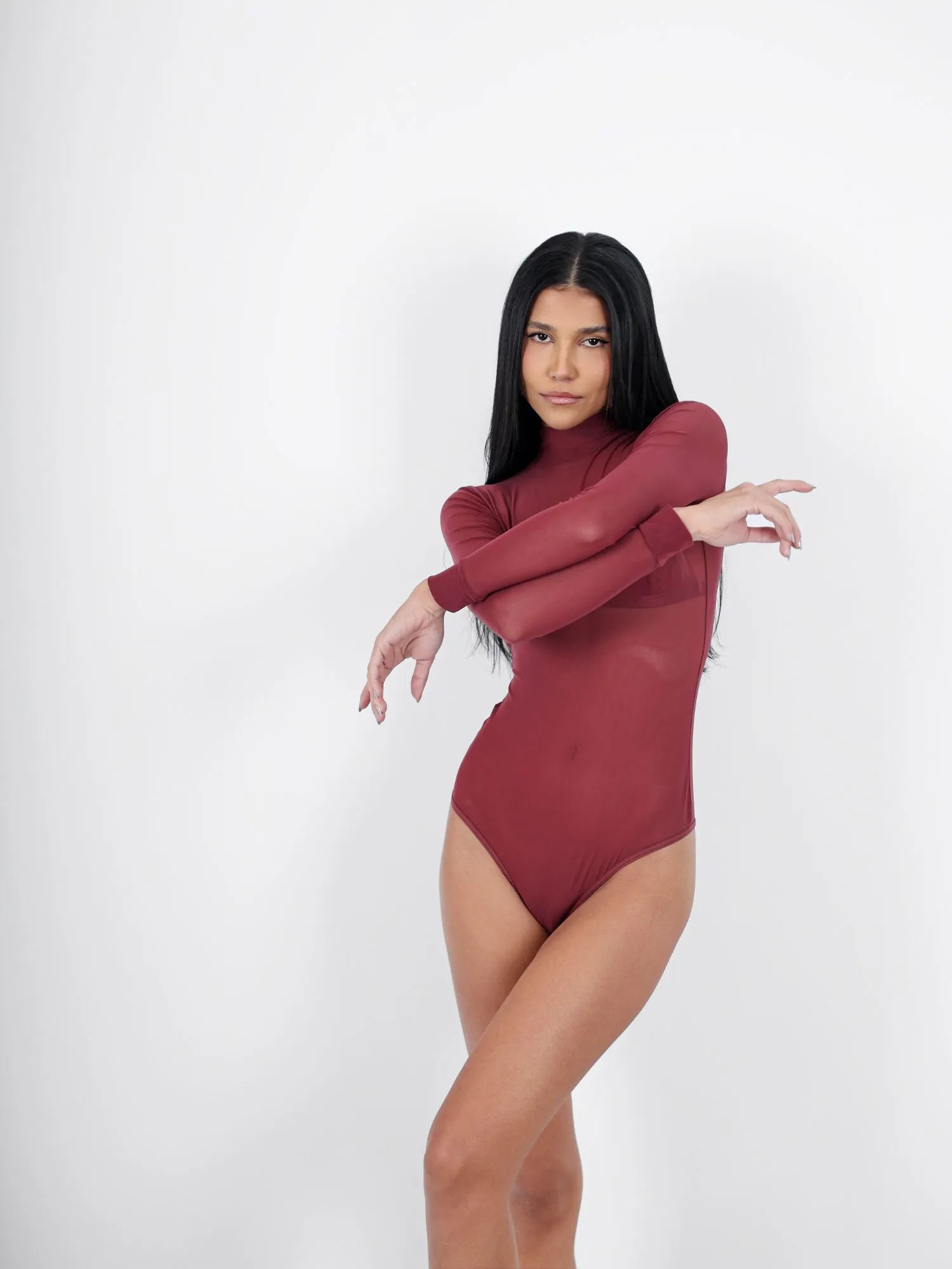 Body Tule Gola Alta Vanessa